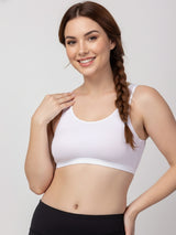 X31006 Floret Full Coverage Sports Bra I Lyocell Fabric I Removable Padding