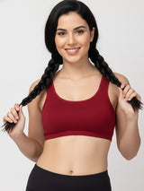 X31006 Floret Full Coverage Sports Bra I Lyocell Fabric I Removable Padding