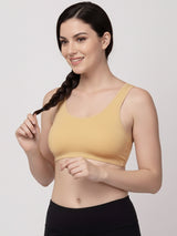 X31006 Floret Full Coverage Sports Bra I Lyocell Fabric I Removable Padding
