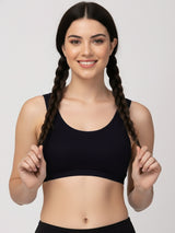 X31006 Floret Full Coverage Sports Bra I Lyocell Fabric I Removable Padding