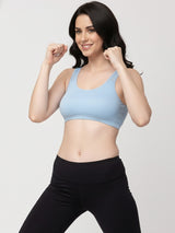 X31006 Floret Full Coverage Sports Bra I Lyocell Fabric I Removable Padding