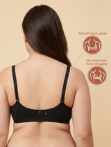 T3116 Floret Front Closure Seamless Full Coverage Non Padded Non-Wired Everyday Bra