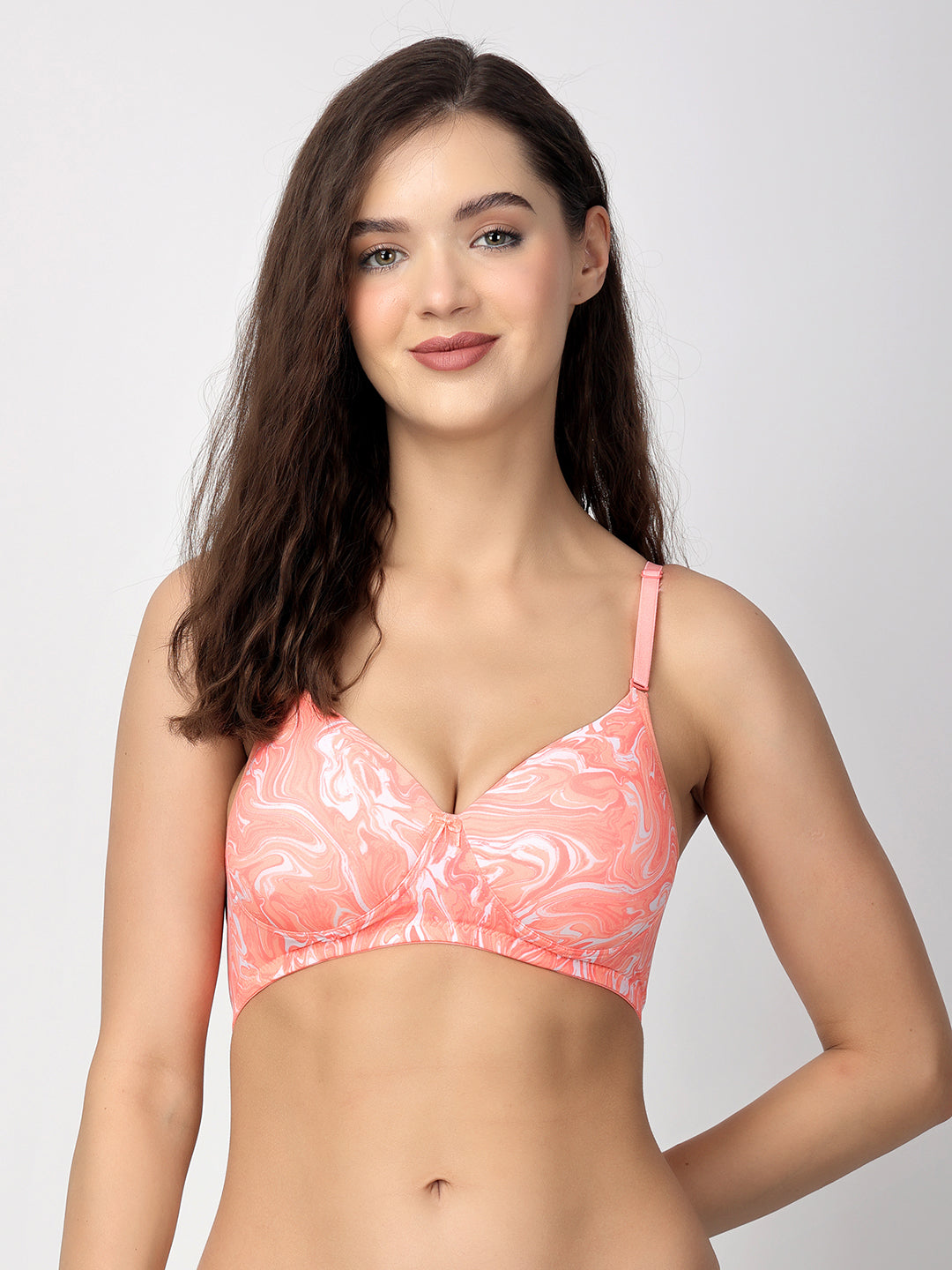 Dove Floret T-Shirt Bra | Multiway | Lightly Padded | Non-Wired | Medium Coverage