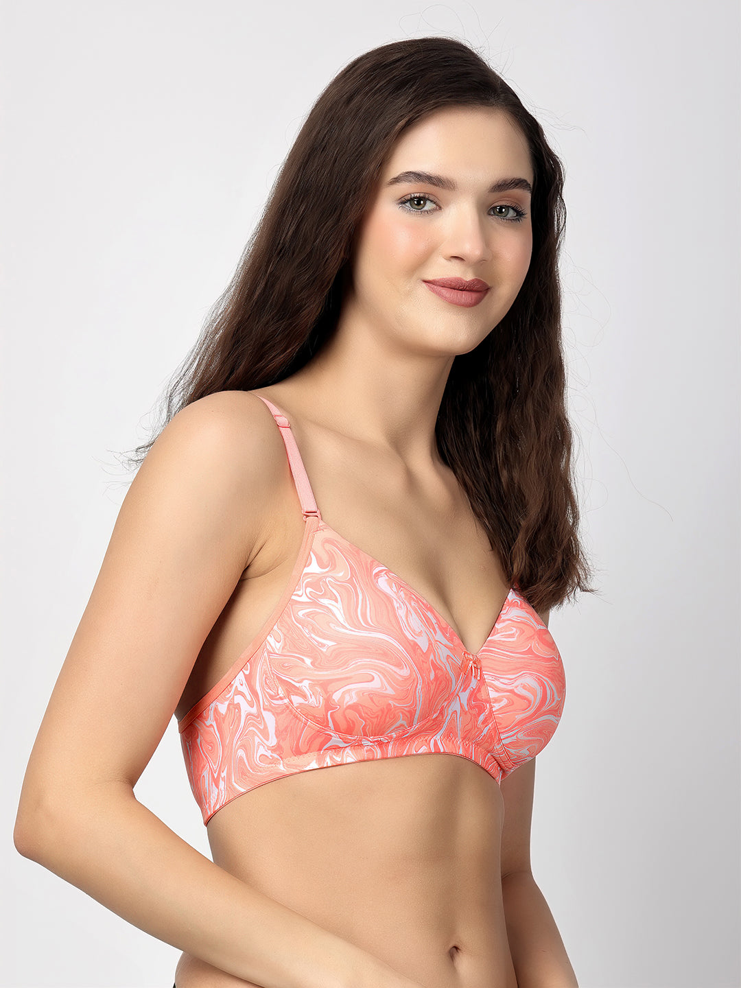 Dove Floret T-Shirt Bra | Multiway | Lightly Padded | Non-Wired | Medium Coverage
