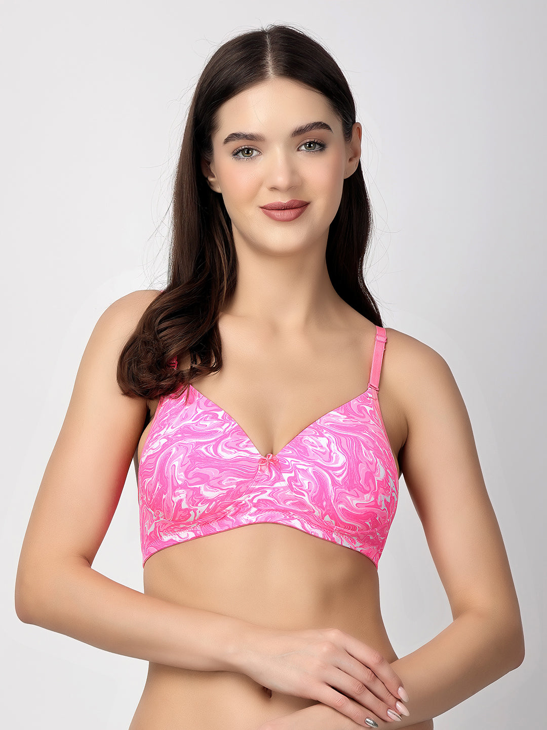Dove Floret T-Shirt Bra | Multiway | Lightly Padded | Non-Wired | Medium Coverage
