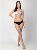 Dove Floret T-Shirt Bra | Multiway | Lightly Padded | Non-Wired | Medium Coverage