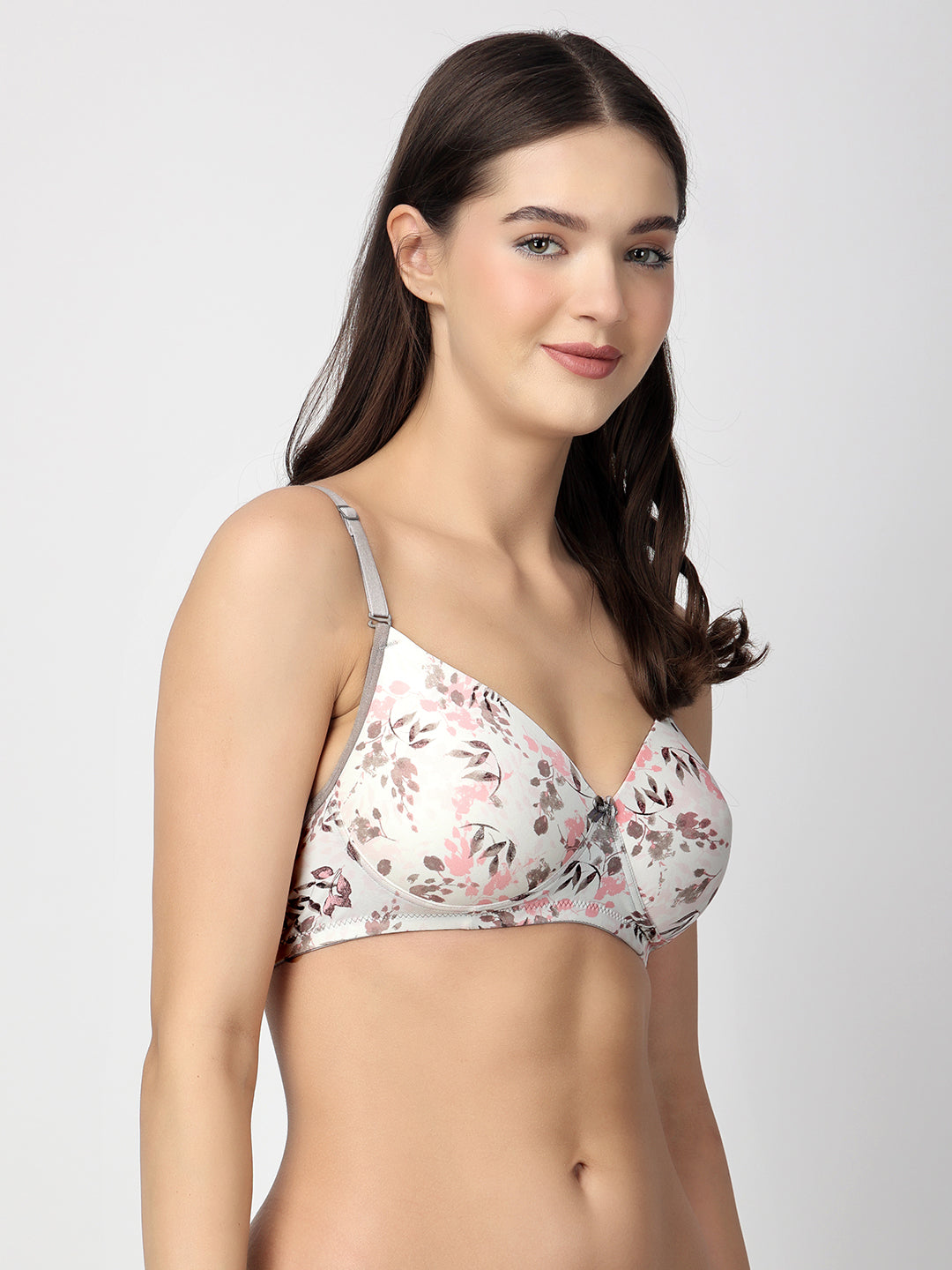 Dove Floret T-Shirt Bra | Multiway | Lightly Padded | Non-Wired | Medium Coverage