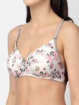 Dove Floret T-Shirt Bra | Multiway | Lightly Padded | Non-Wired | Medium Coverage