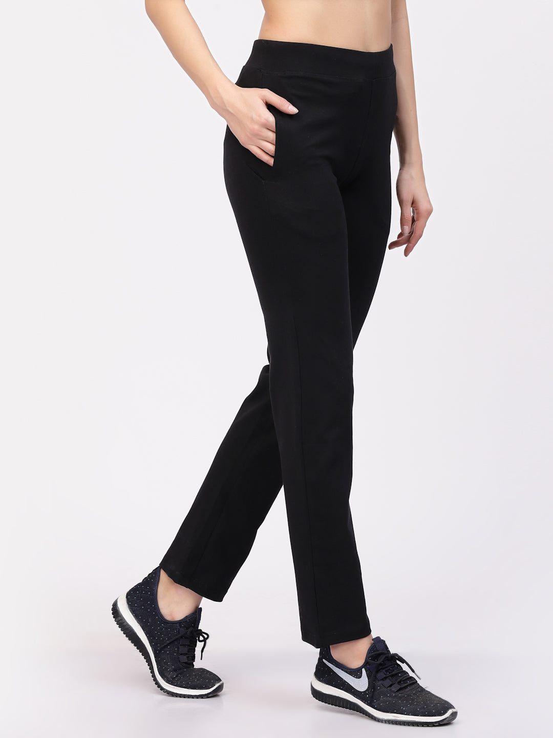 Floret Track Pants Ankle Length Mid Rise Rapid Dry Straight P