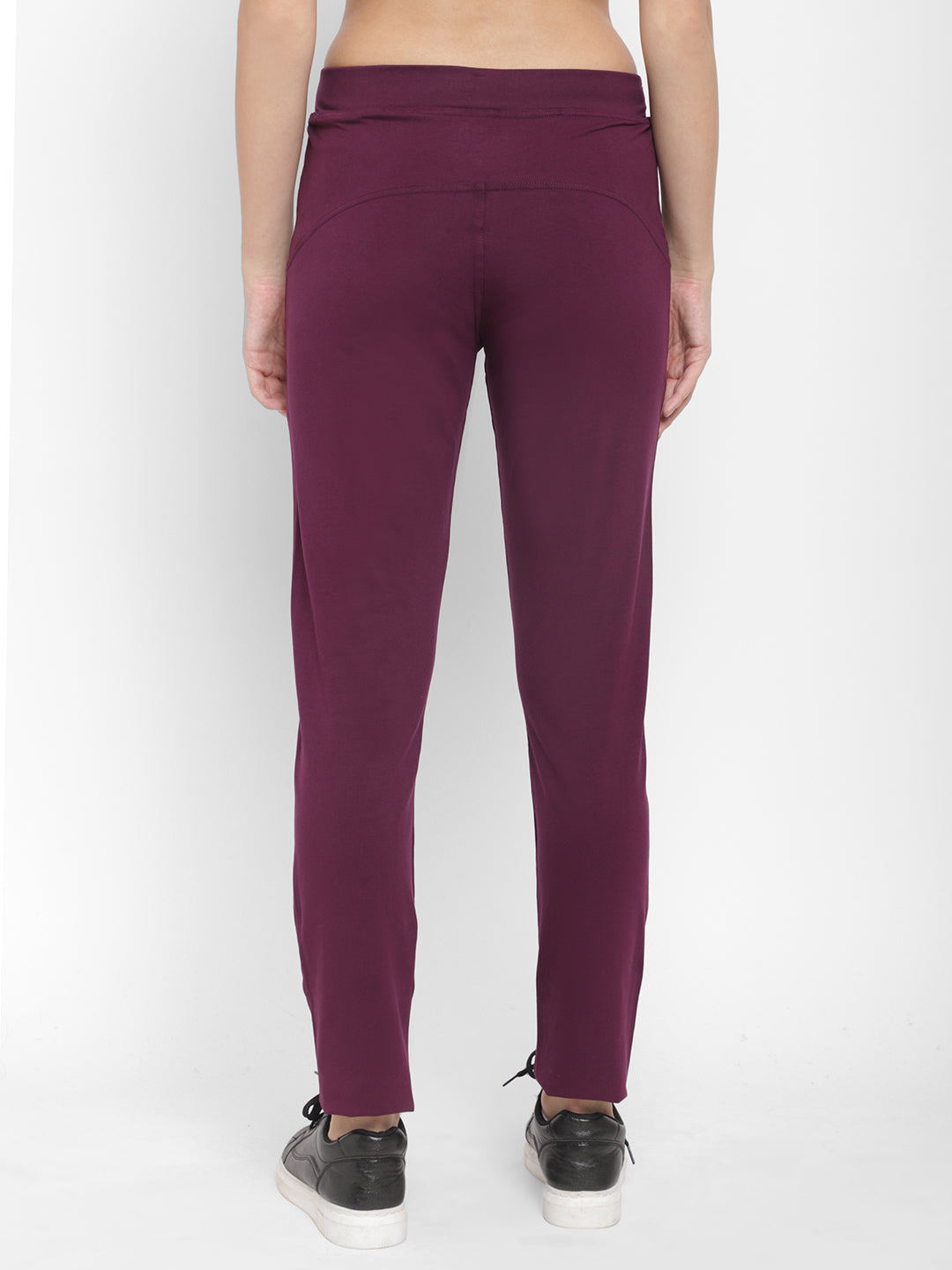 Floret Slim Fit Track Pants | Cotton/Elastane | Ankle Length | Mid-Rise | Rapid-Dry P-20023