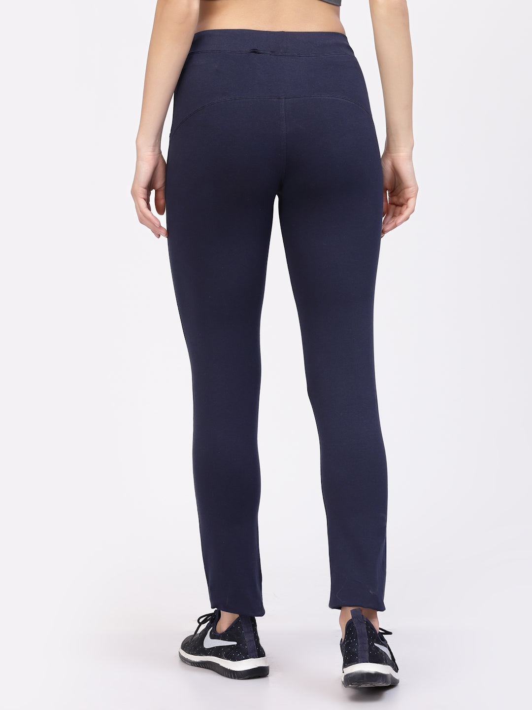 Floret Slim Fit Track Pants | Cotton/Elastane | Ankle Length | Mid-Rise | Rapid-Dry P-20023