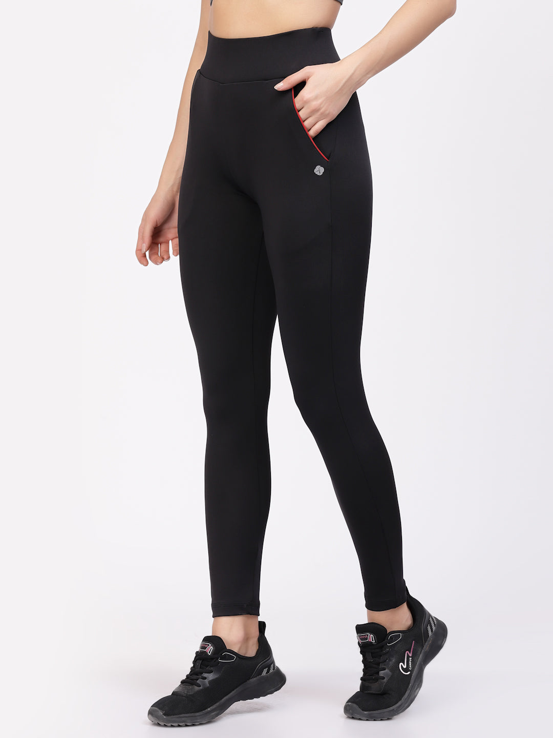 Floret Slim Fit Cycling Shorts | Ankle Length | Mid-Rise | Rapid-Dry P-20073