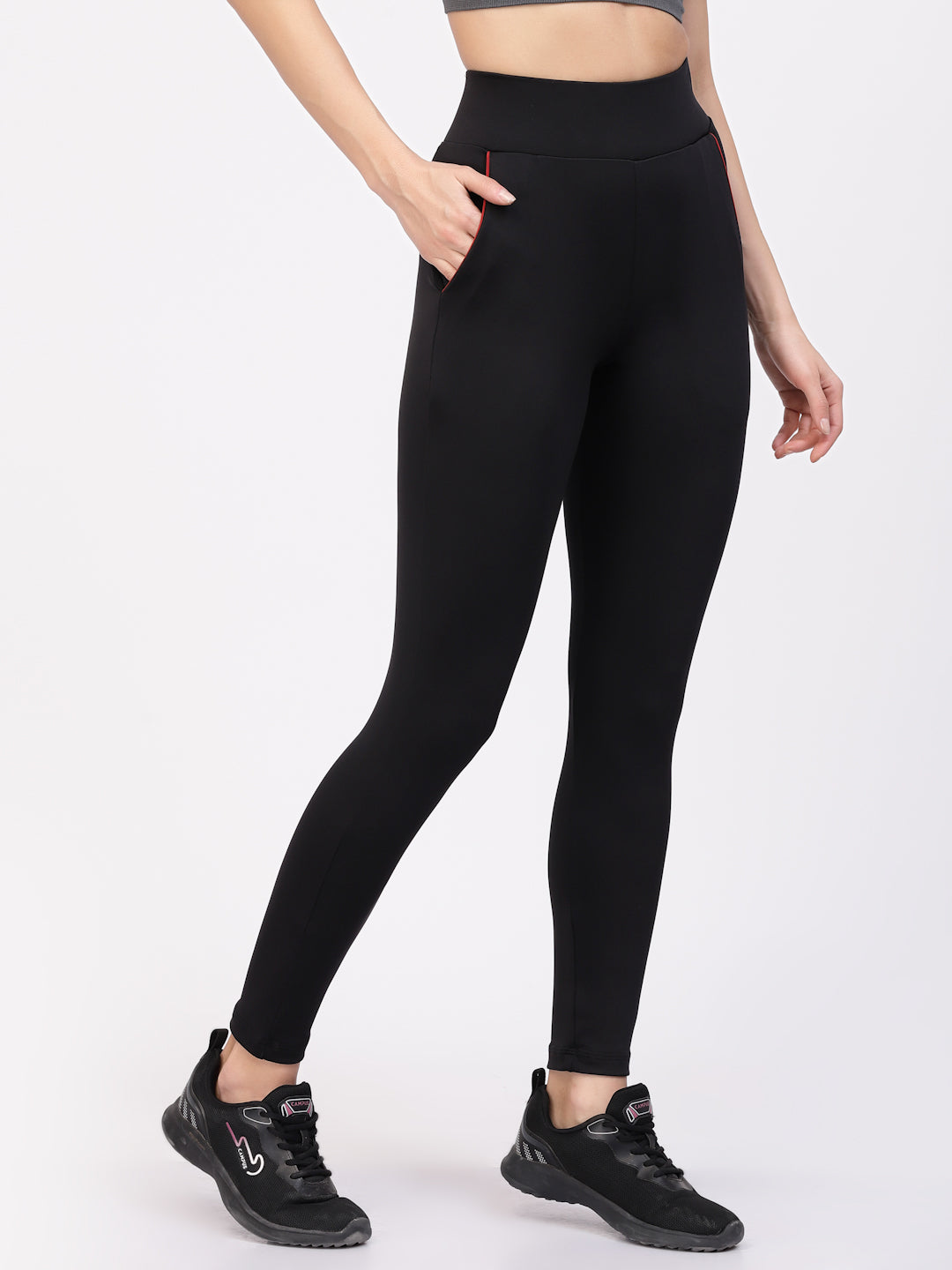 Floret Slim Fit Cycling Shorts | Ankle Length | Mid-Rise | Rapid-Dry P-20073