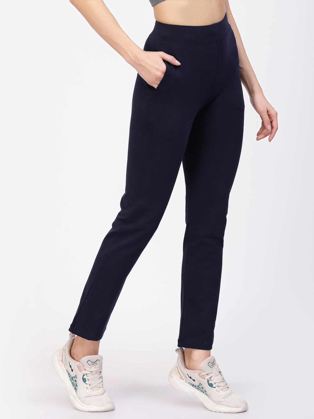 Floret Track Pants | Ankle Length | Mid-Rise | Rapid-Dry | Straight P-20002