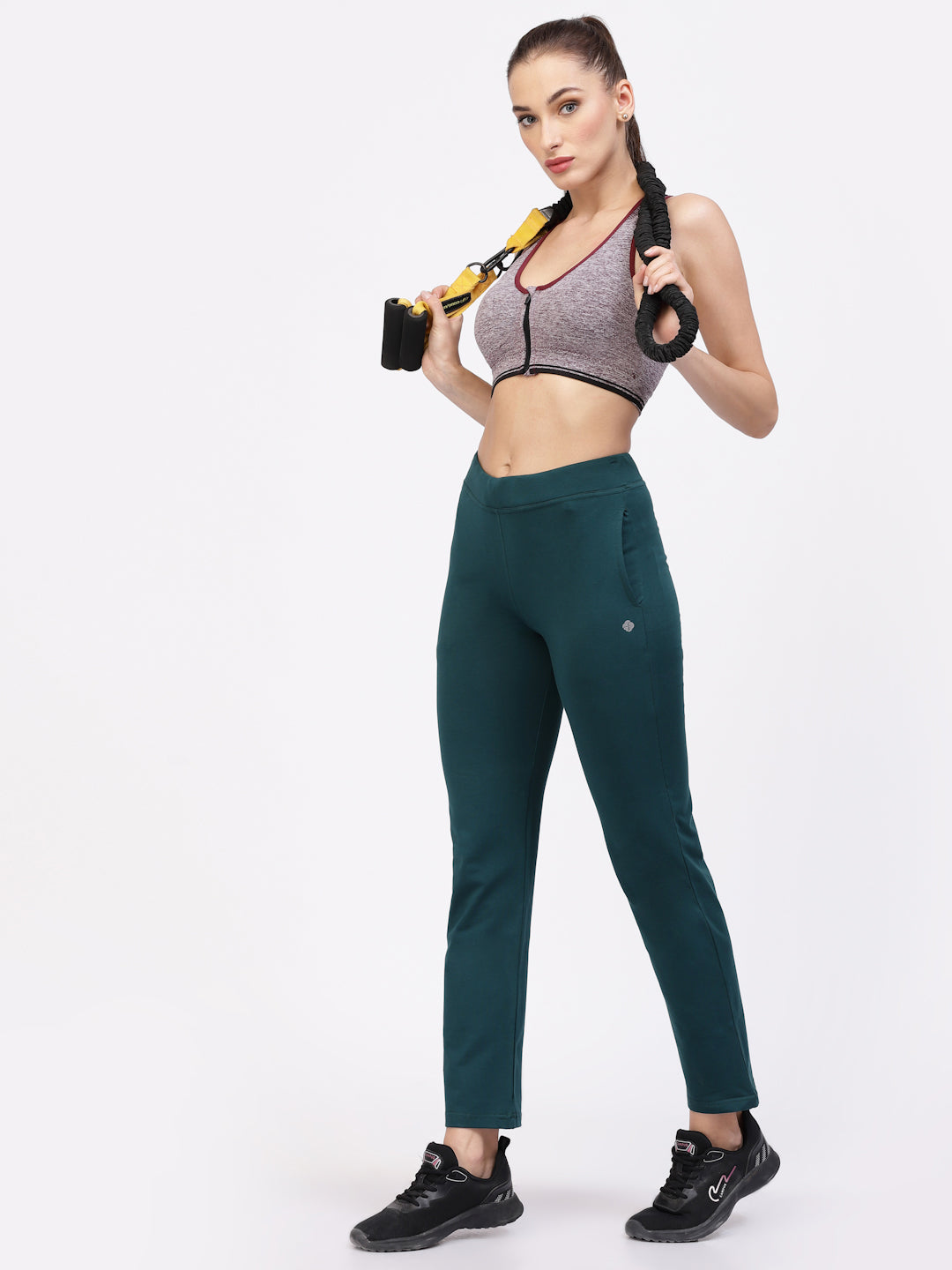 Floret Track Pants | Ankle Length | Mid-Rise | Rapid-Dry | Straight P-20002