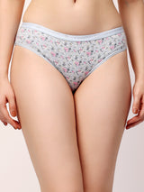 Charming Blooms Floral Printed Bikini Briefs Set - 9017