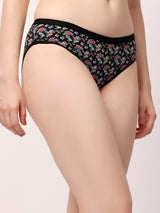 Charming Blooms Floral Printed Bikini Briefs Set - 9017