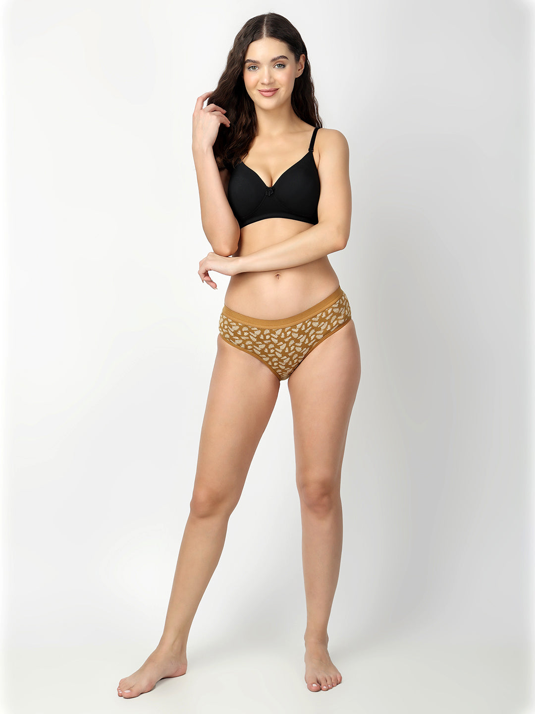 Pack of 3 Floral Printed Hipster Briefs - 8225