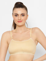 Seamless Full-Coverage Sports Bra | Cotton | Non-Wired | Non-Padded | Slip-On - 1492