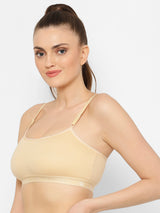 Seamless Full-Coverage Sports Bra | Cotton | Non-Wired | Non-Padded | Slip-On - 1492