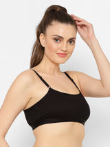 Seamless Full-Coverage Sports Bra | Cotton | Non-Wired | Non-Padded | Slip-On - 1492