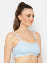 Seamless Full-Coverage Sports Bra | Cotton | Non-Wired | Non-Padded | Slip-On - 1492