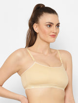 Seamless Full-Coverage Sports Bra | Cotton | Non-Wired | Non-Padded | Slip-On - 1492