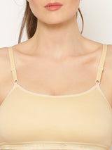 Seamless Full-Coverage Sports Bra | Cotton | Non-Wired | Non-Padded | Slip-On - 1492