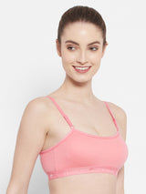 Seamless Full-Coverage Sports Bra | Cotton | Non-Wired | Non-Padded | Slip-On - 1492