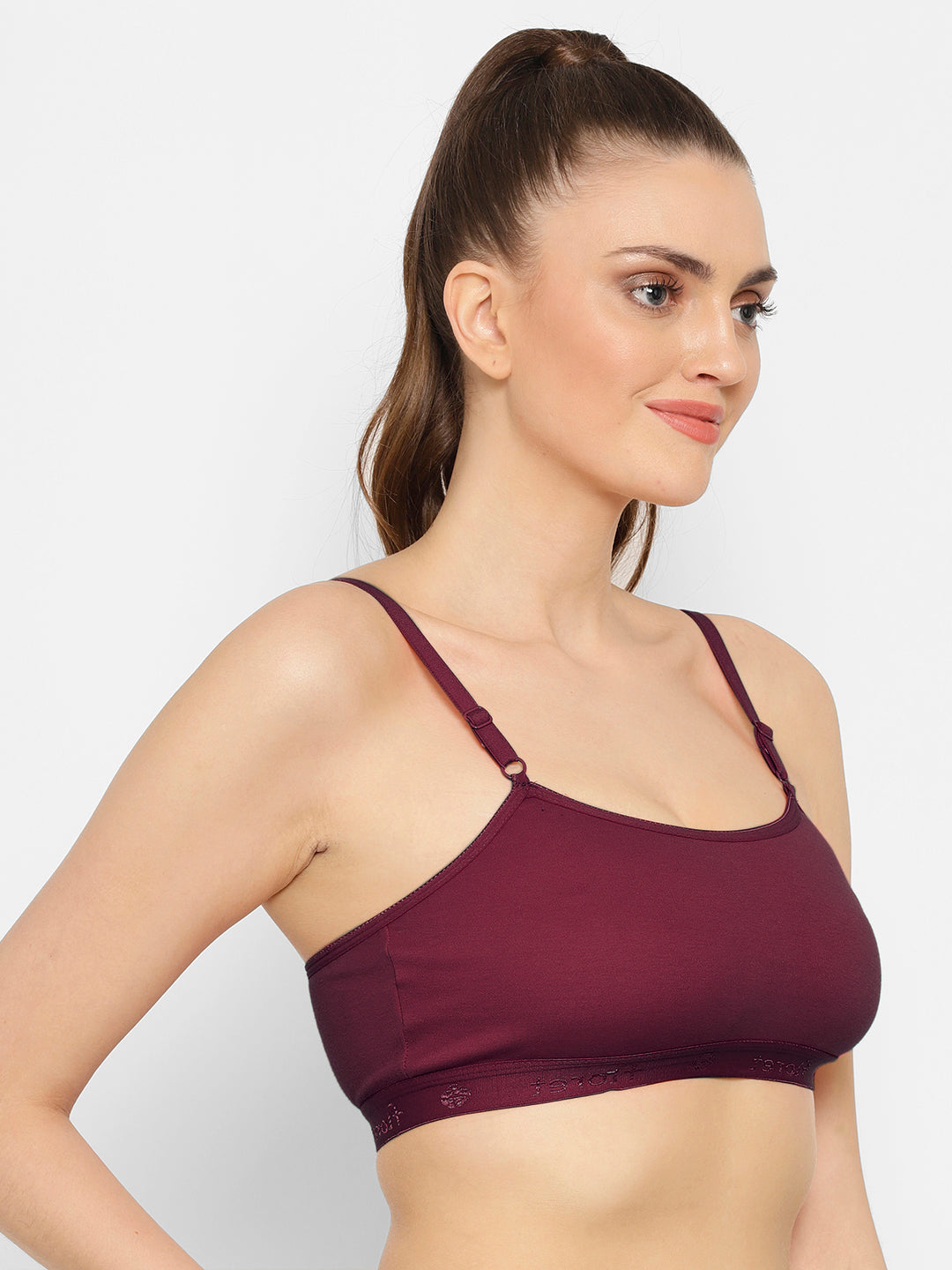 Seamless Full-Coverage Sports Bra | Cotton | Non-Wired | Non-Padded | Slip-On - 1492