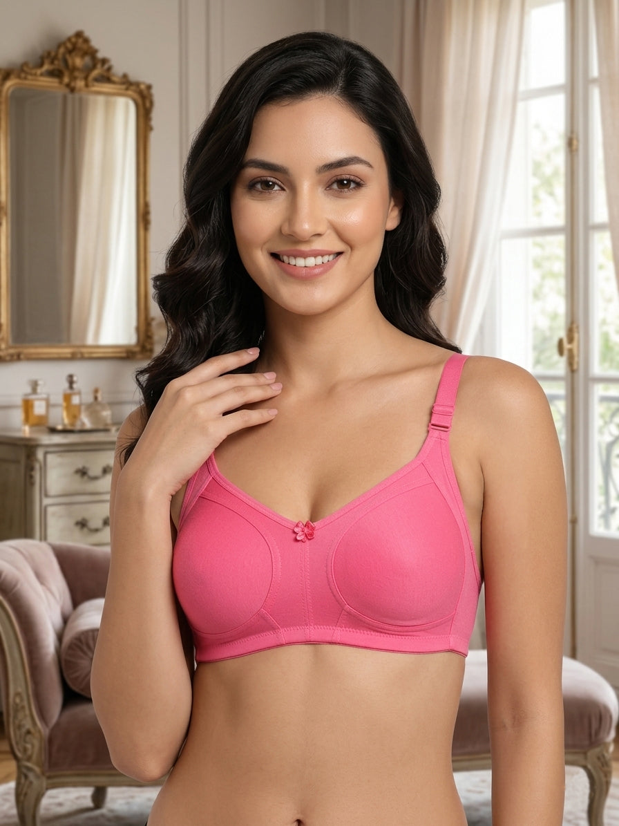 Floret Women's Minimizer Bra | Full Coverage | Non-Padded | Non-Wired | Style T3033