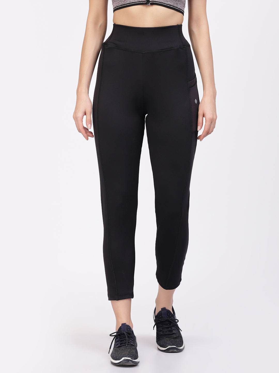 Floret Slim Fit Track Pants | Ankle Length | Mid-Rise | Rapid-Dry P-50006