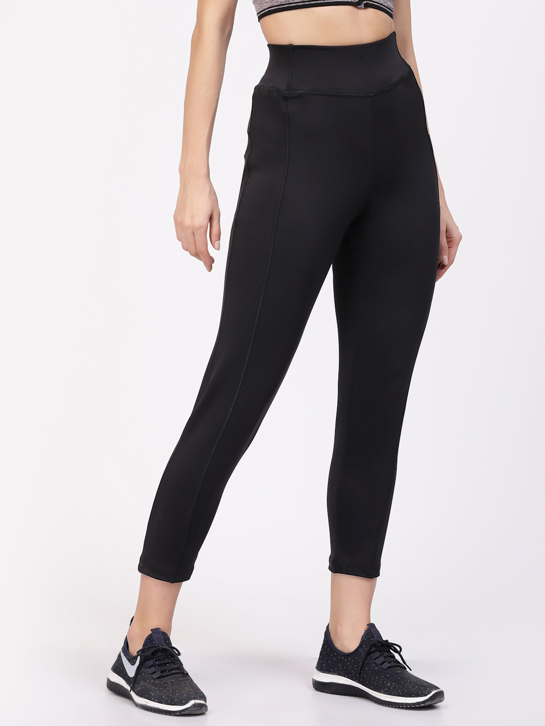 Floret Slim Fit Track Pants | Ankle Length | Mid-Rise | Rapid-Dry P-50006