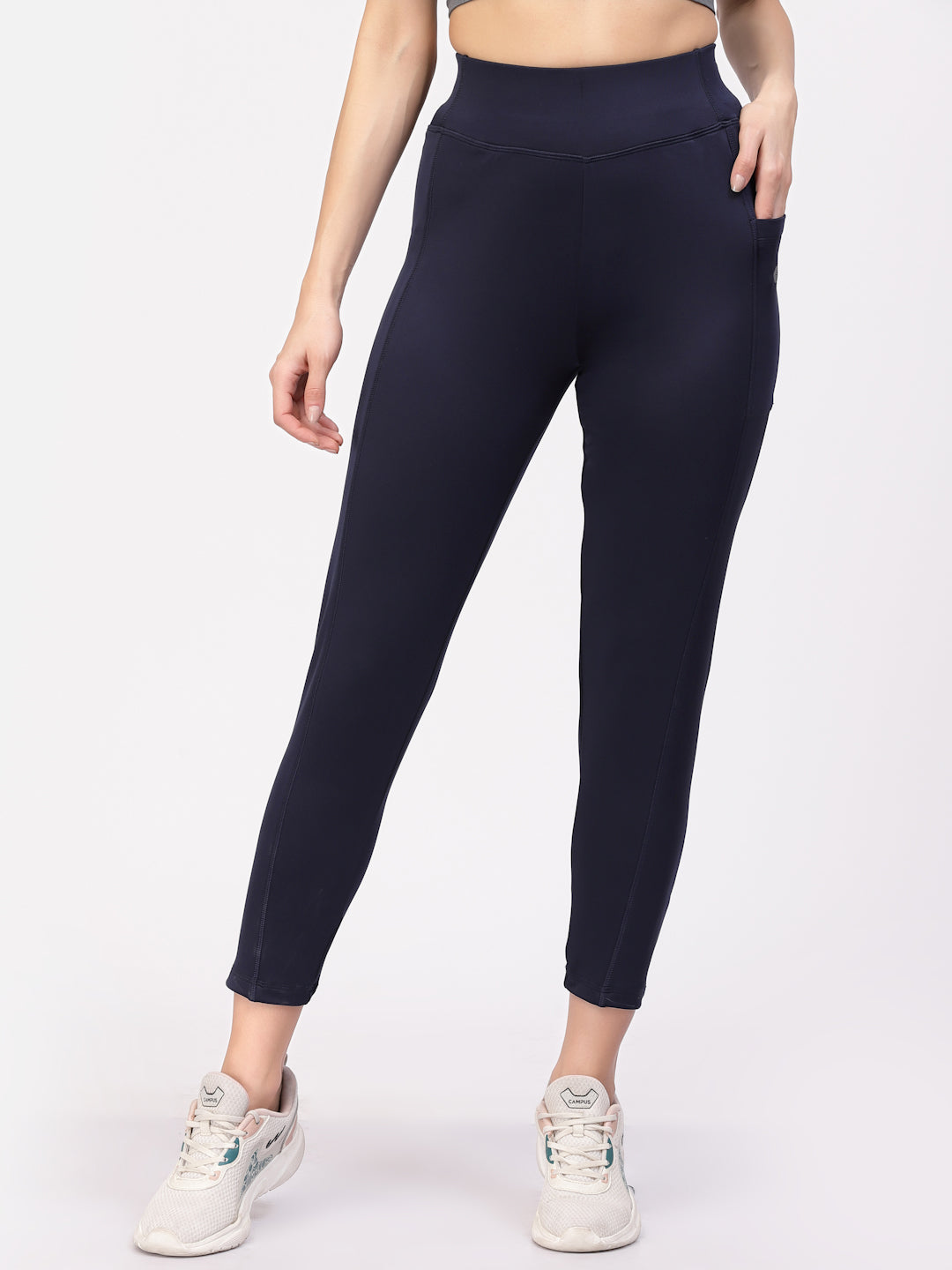 Floret Slim Fit Track Pants | Ankle Length | Mid-Rise | Rapid-Dry P-50006