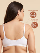 T3116 Floret Front Closure Seamless Full Coverage Non Padded Non-Wired Everyday Bra