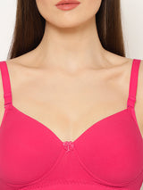 Women's Convertible-Straps T-Shirt Bra | Heavily Padded | Full Coverage | T3055