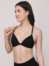 Women's Front-Open Bra | Lightly Padded | Non-Wired | Medium Coverage | T3037