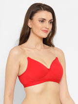 Women's Low Back Multiway-Straps Bra | Lightly Padded | Medium Coverage | Push-Up -T3038
