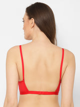 Women's Low Back Multiway-Straps Bra | Lightly Padded | Medium Coverage | Push-Up -T3038