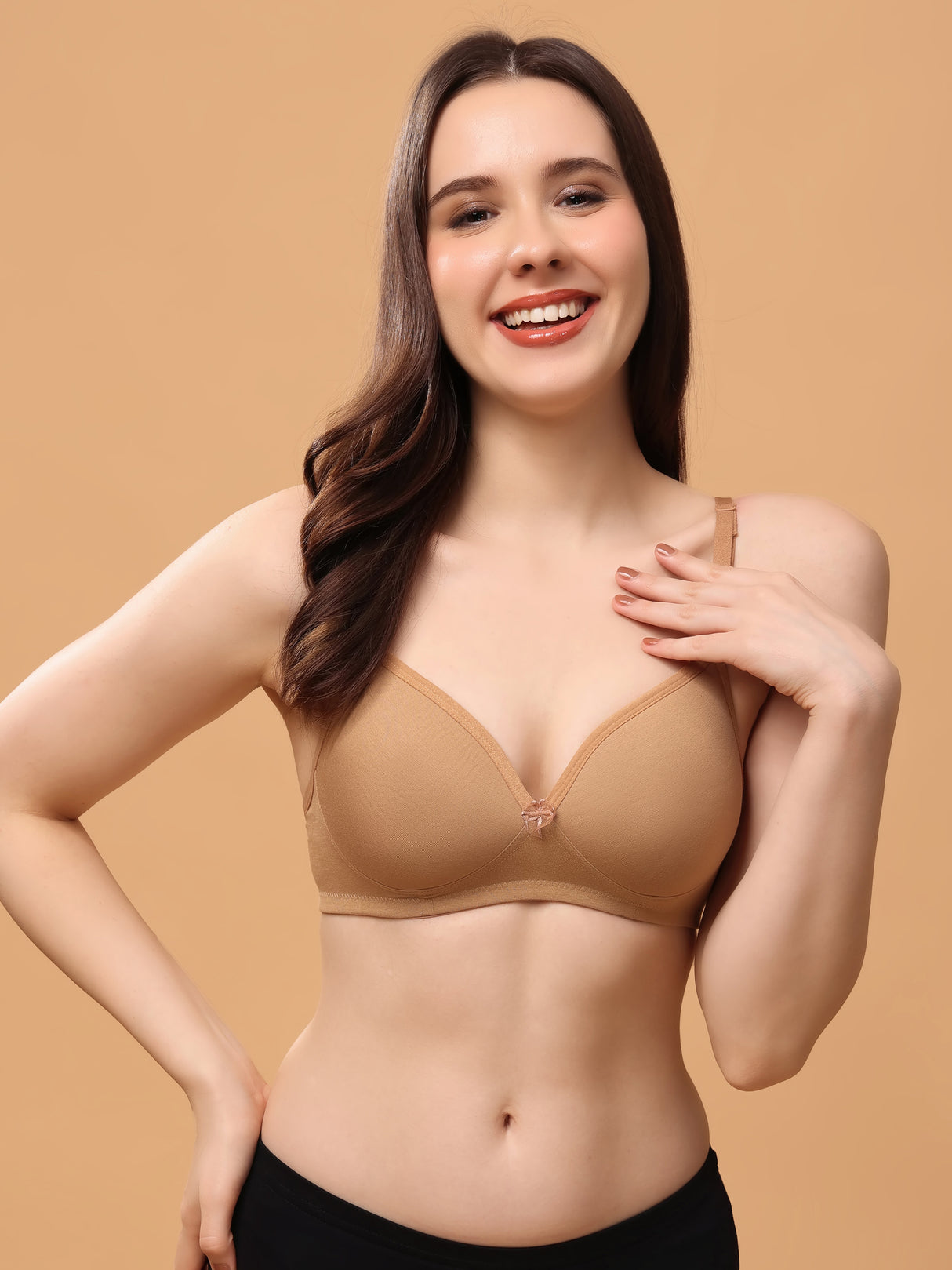 ALFA | Women's Convertible-Straps T-Shirt Bra | Lightly Padded | Non-Wired | Medium Coverage|