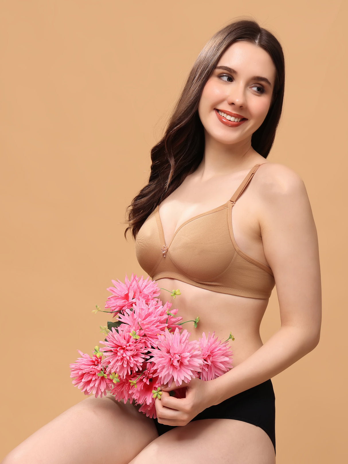 ALFA | Women's Convertible-Straps T-Shirt Bra | Lightly Padded | Non-Wired | Medium Coverage|