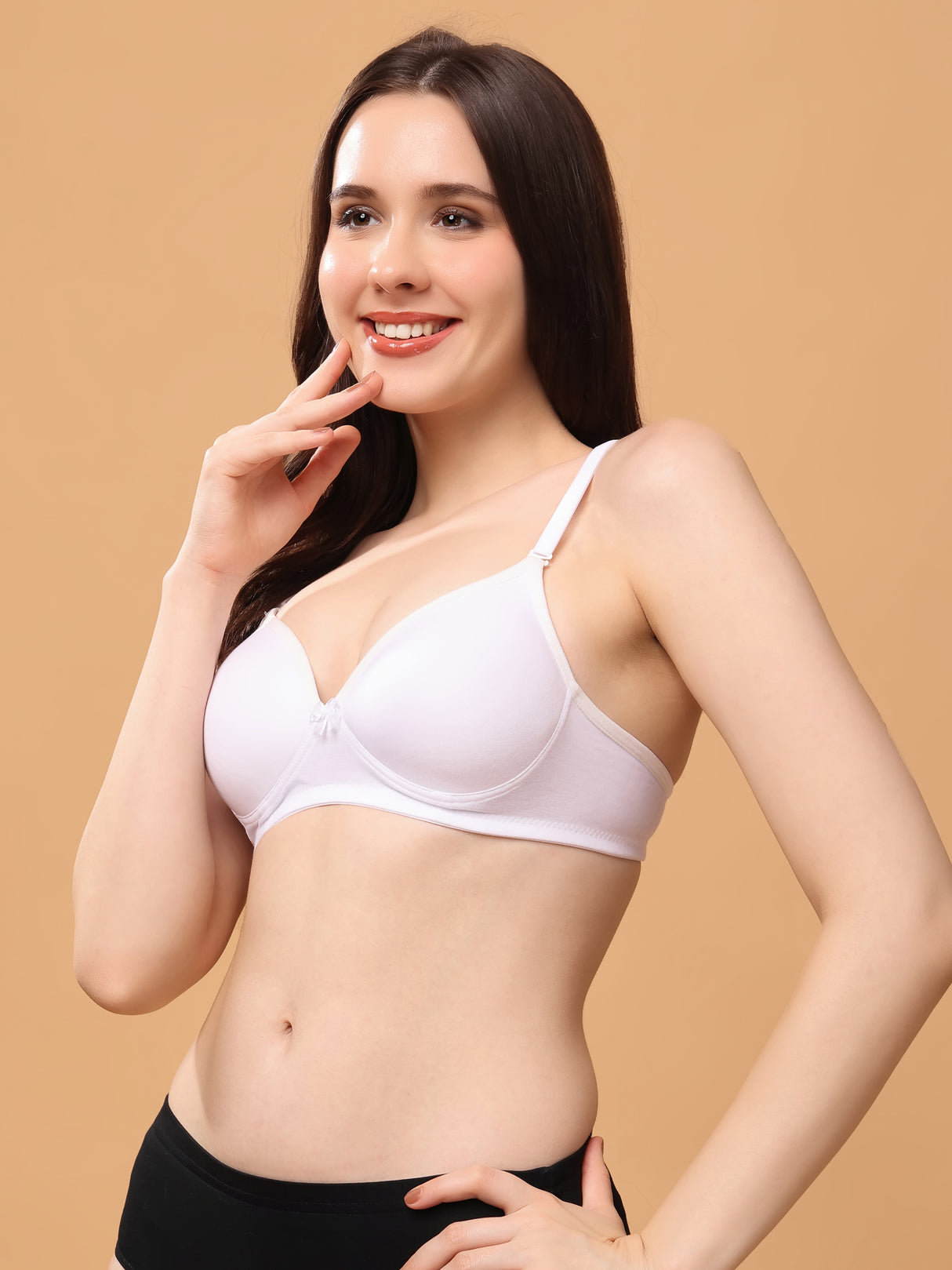 ALFA | Women's Convertible-Straps T-Shirt Bra | Lightly Padded | Non-Wired | Medium Coverage|