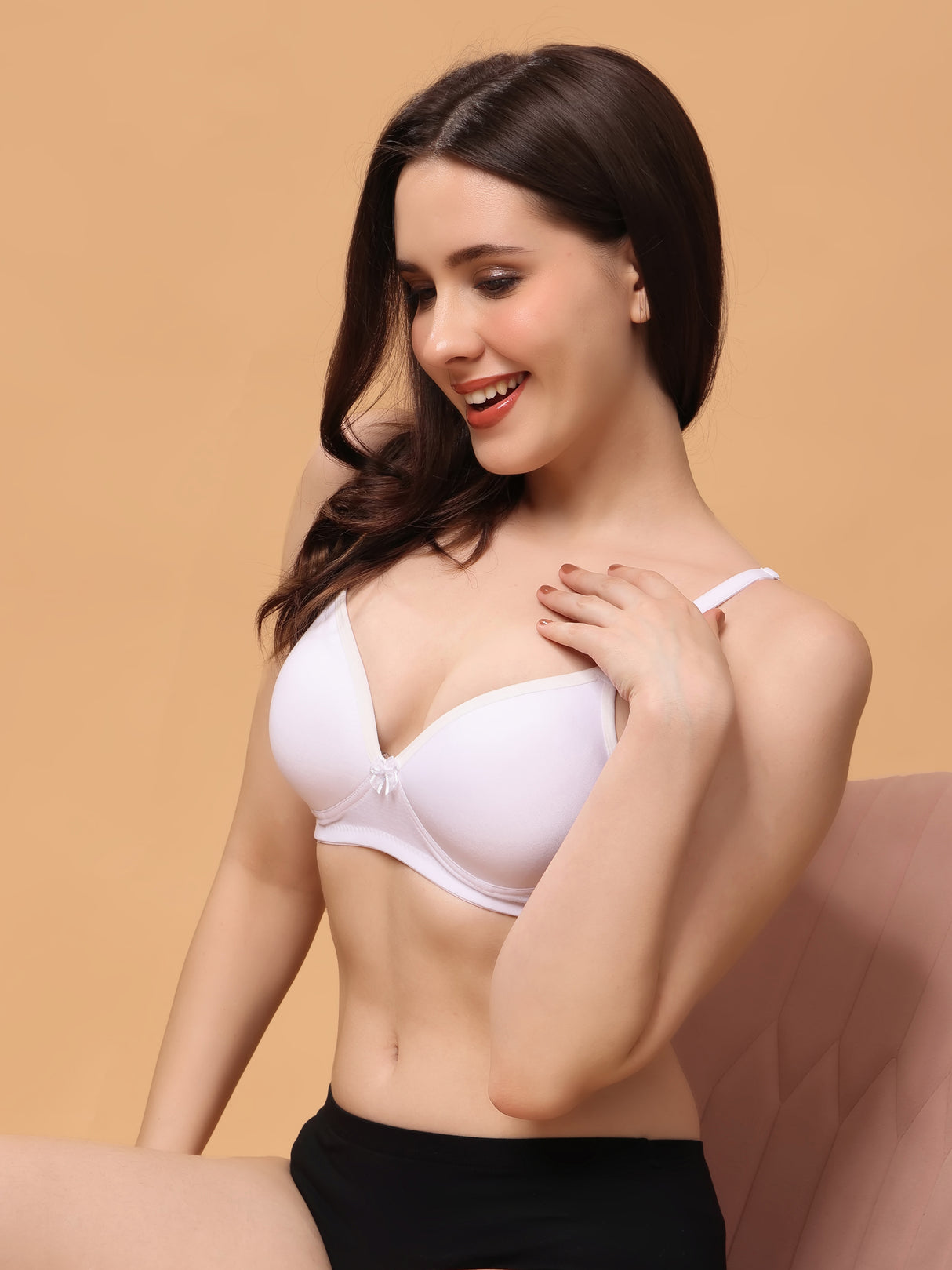 ALFA | Women's Convertible-Straps T-Shirt Bra | Lightly Padded | Non-Wired | Medium Coverage|