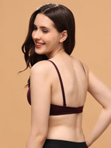 ALFA | Women's Convertible-Straps T-Shirt Bra | Lightly Padded | Non-Wired | Medium Coverage|