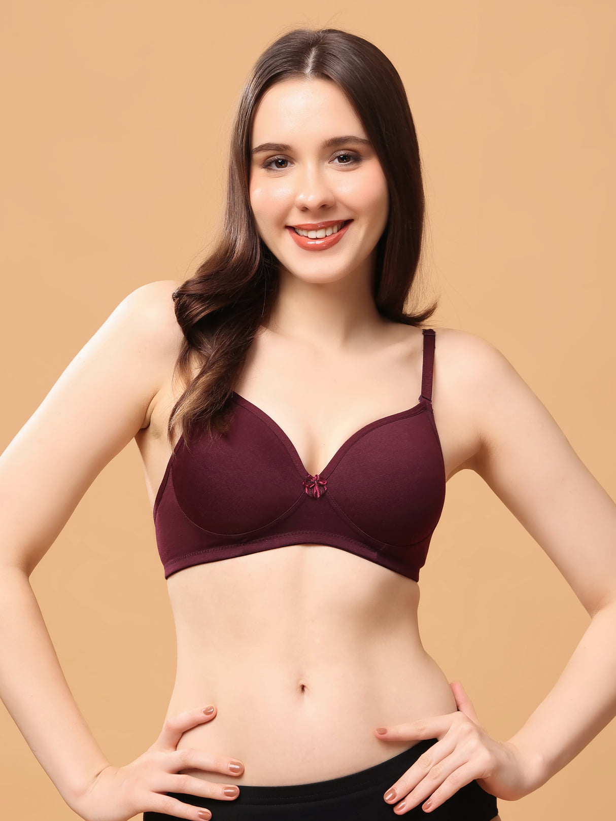 ALFA | Women's Convertible-Straps T-Shirt Bra | Lightly Padded | Non-Wired | Medium Coverage|