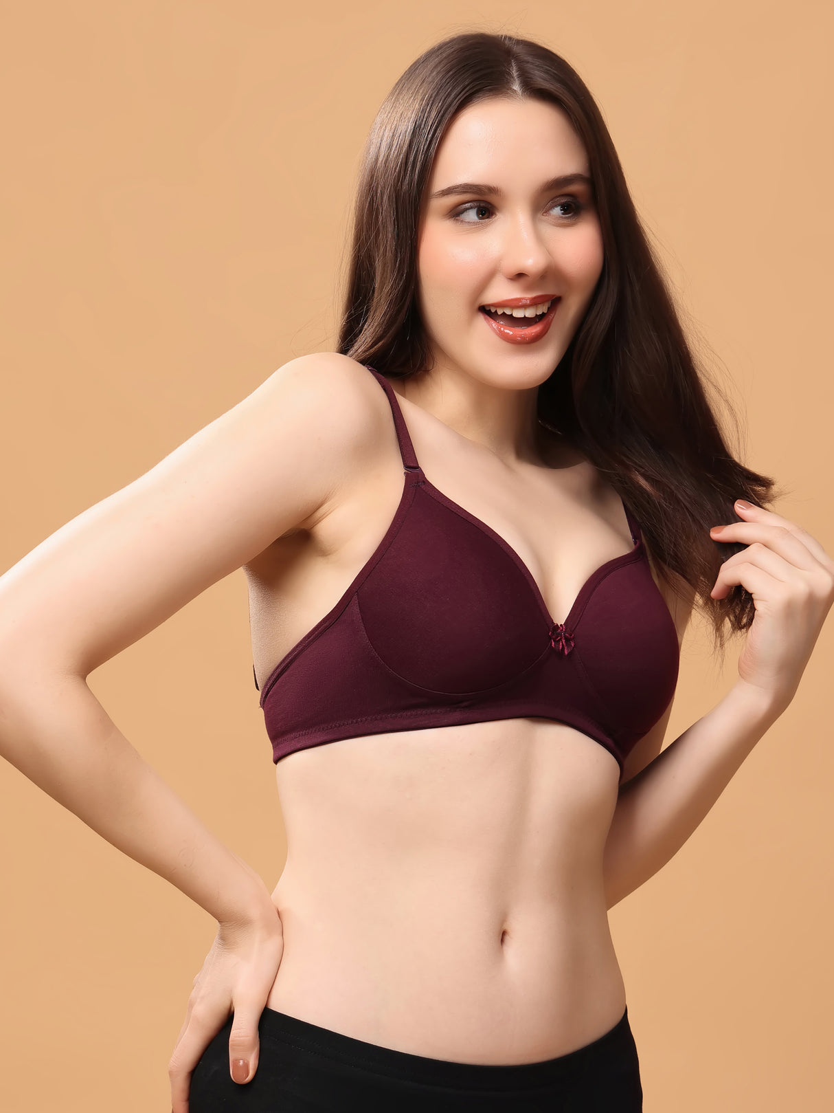 ALFA | Women's Convertible-Straps T-Shirt Bra | Lightly Padded | Non-Wired | Medium Coverage|
