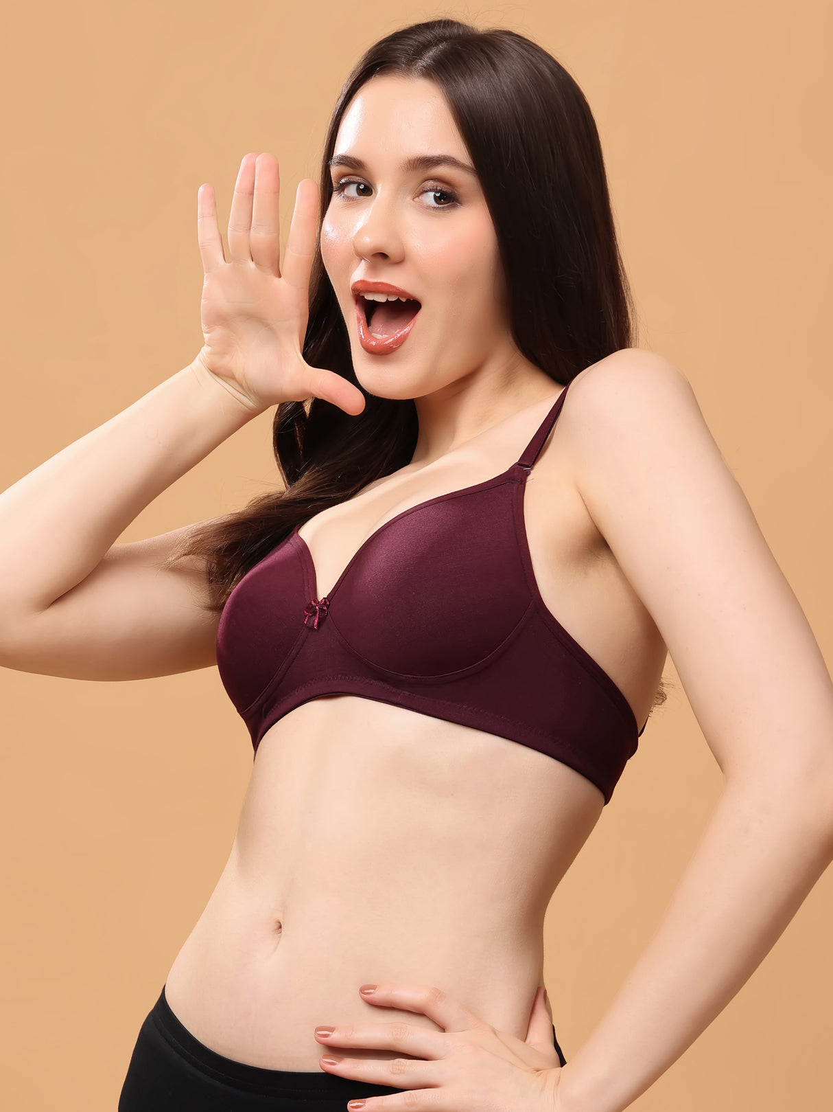 ALFA | Women's Convertible-Straps T-Shirt Bra | Lightly Padded | Non-Wired | Medium Coverage|