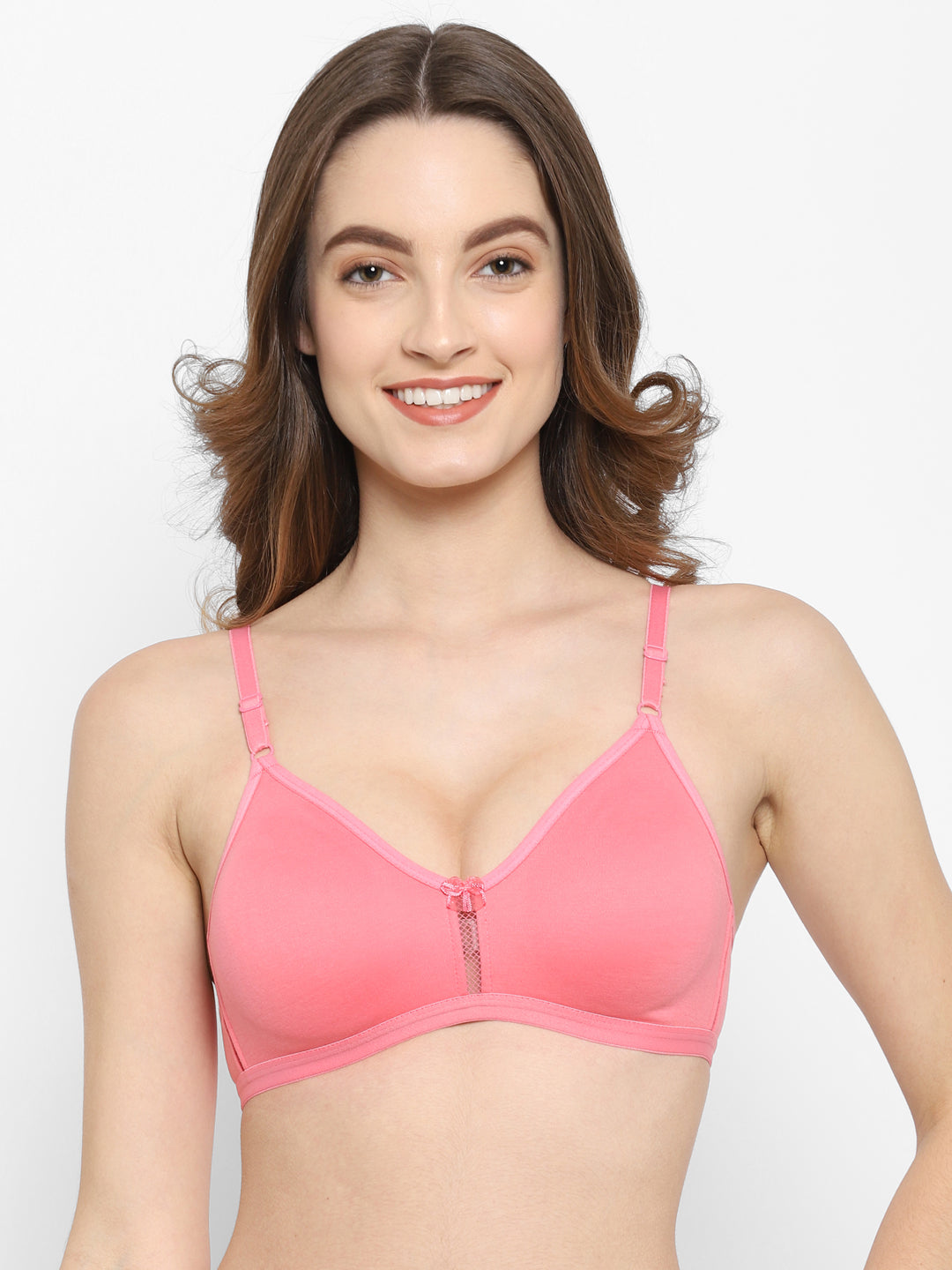 KATRINA Red T-Shirt Bra | Medium Coverage | Non-Wired | Non-Padded Bra