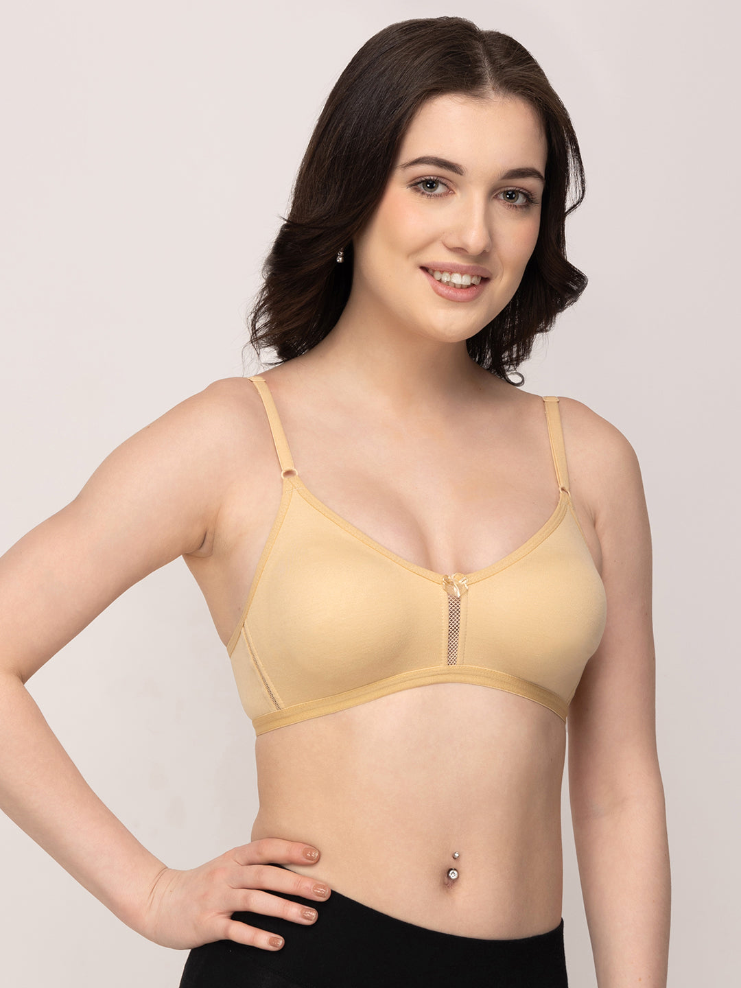 KATRINA Red T-Shirt Bra | Medium Coverage | Non-Wired | Non-Padded Bra