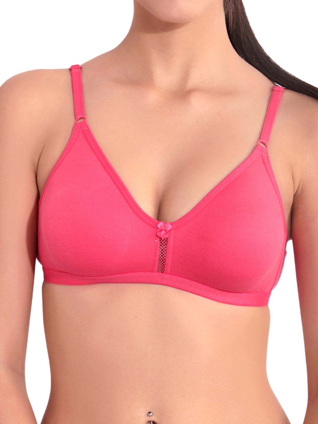 KATRINA Red T-Shirt Bra | Medium Coverage | Non-Wired | Non-Padded Bra